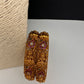 Goddess Lakshmi Kempu Nakshi Openable Matte Bangles - 2.8