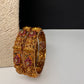 Goddess Lakshmi Kempu Nakshi Openable Matte Bangles - 2.8