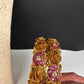 Kempu Mango Matte Bangles - 2.8
