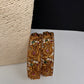 Matte Peacock Multi Stone Bangles - 2.8