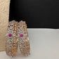 AD Ruby Diamond Openable Bangles - 2.8