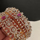 AD Ruby Diamond Openable Bangles - 2.8
