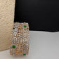 AD Emerald Diamond Openable Bangles - 2.8