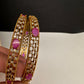 Matte CZ Red Bangles - 2.8