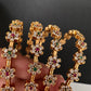 Matte Floral Set of 4 Bangles - 2.8