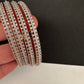 AD Diamond Finish Set of 4 Bangles - 2.8
