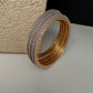AD Diamond Finish Set of 4 Bangles - 2.8