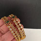 CZ Potta Stones Bangles - 2.8