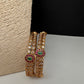 CZ Potta Stones Bangles - 2.8