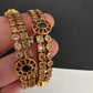 CZ Potta Stones Bangles - 2.8