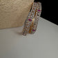 Marquise AD Green Sleek Bangles - 2.8