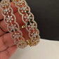 AD floral kada bangles in golden finish for wedding wear