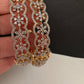 Golden AD floral kada bangles for saree and lehenga outfits