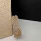 Golden openable AD kada bangles for festive Indian wear