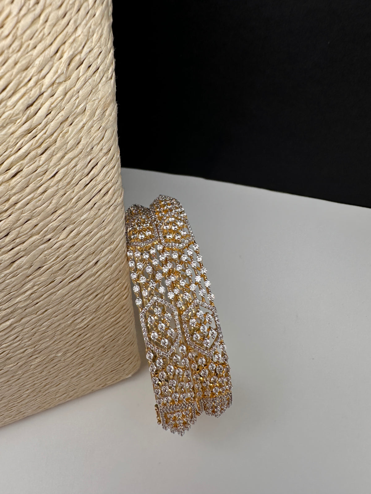 AD kada bangles pair for sarees lehengas and weddings
