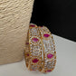 AD Ruby Kada Bangles - 2.8
