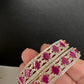 Golden AD ruby bangles for Indian wedding and festive wear
