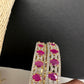 AD ruby bangles pair for festive and special occasion wear