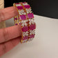 AD Ruby Red Bangles - 2.8
