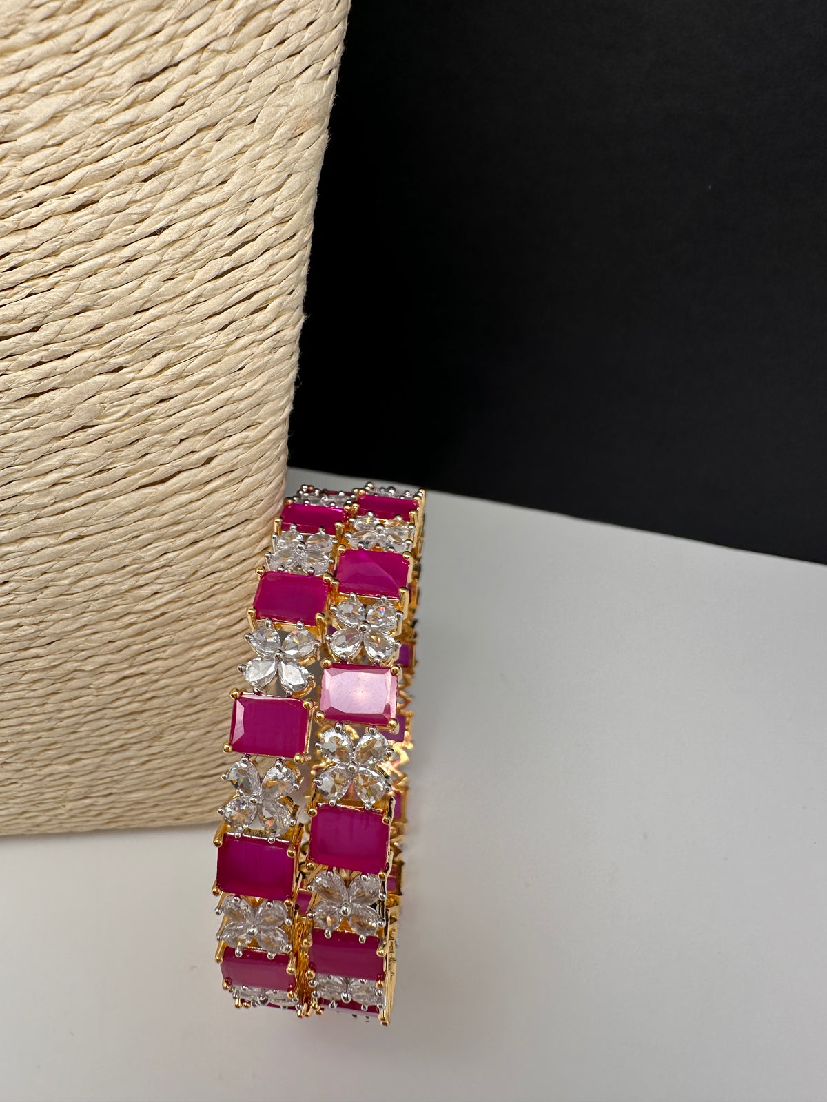 AD Ruby Red Bangles - 2.8