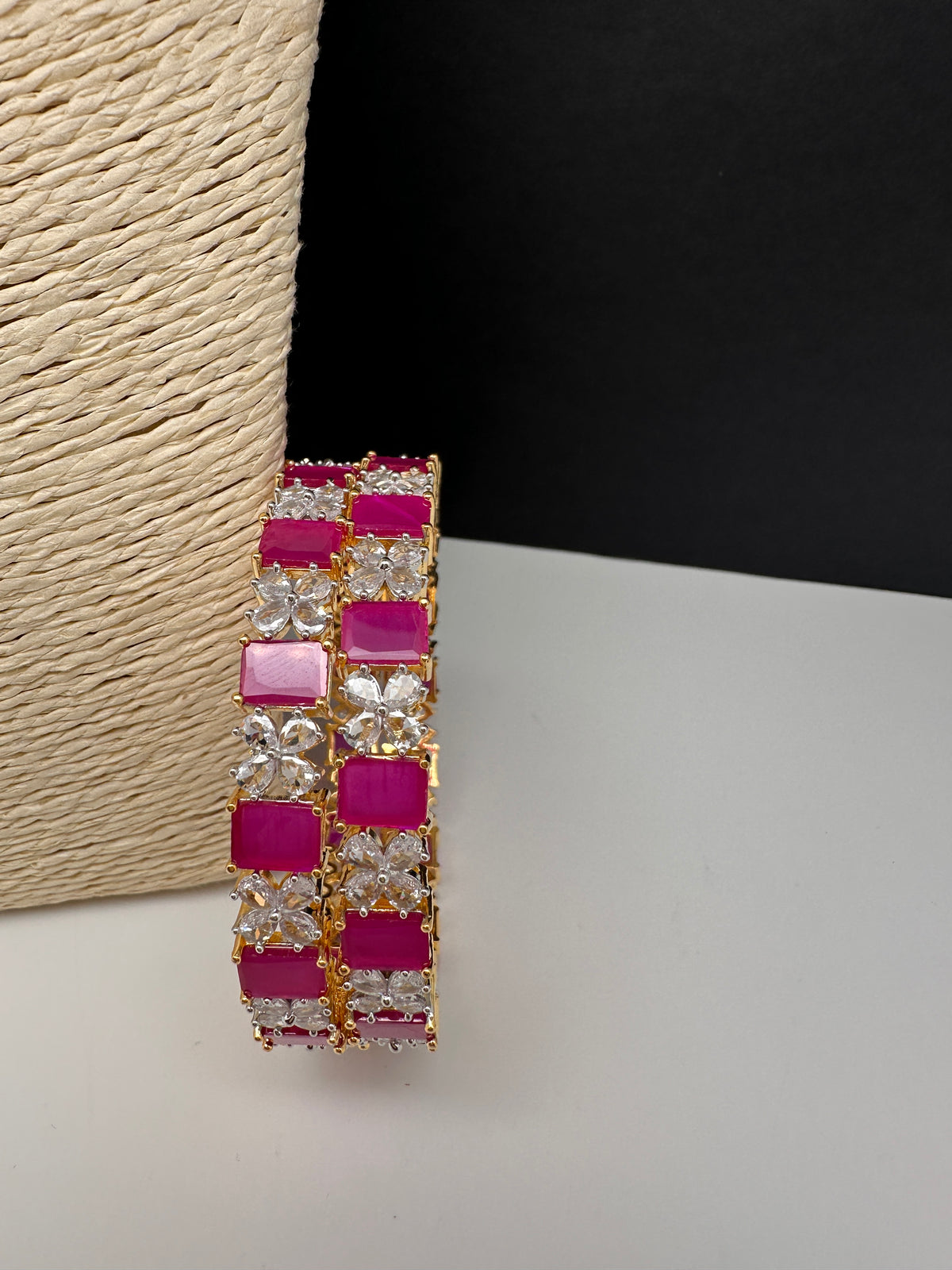 AD Ruby Red Bangles - 2.8
