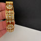 Jadau Kundan Clear Openable Single Bangle - 2.6