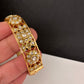 Jadau Kundan Clear Openable Single Bangle - 2.6