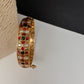 Jadau Kundan Multi Color Openable Single Bangle - 2.6