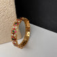 Jadau Kundan Multi Color Openable Single Bangle - 2.6