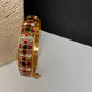 Jadau Kundan Multi Color Openable Single Bangle - 2.6