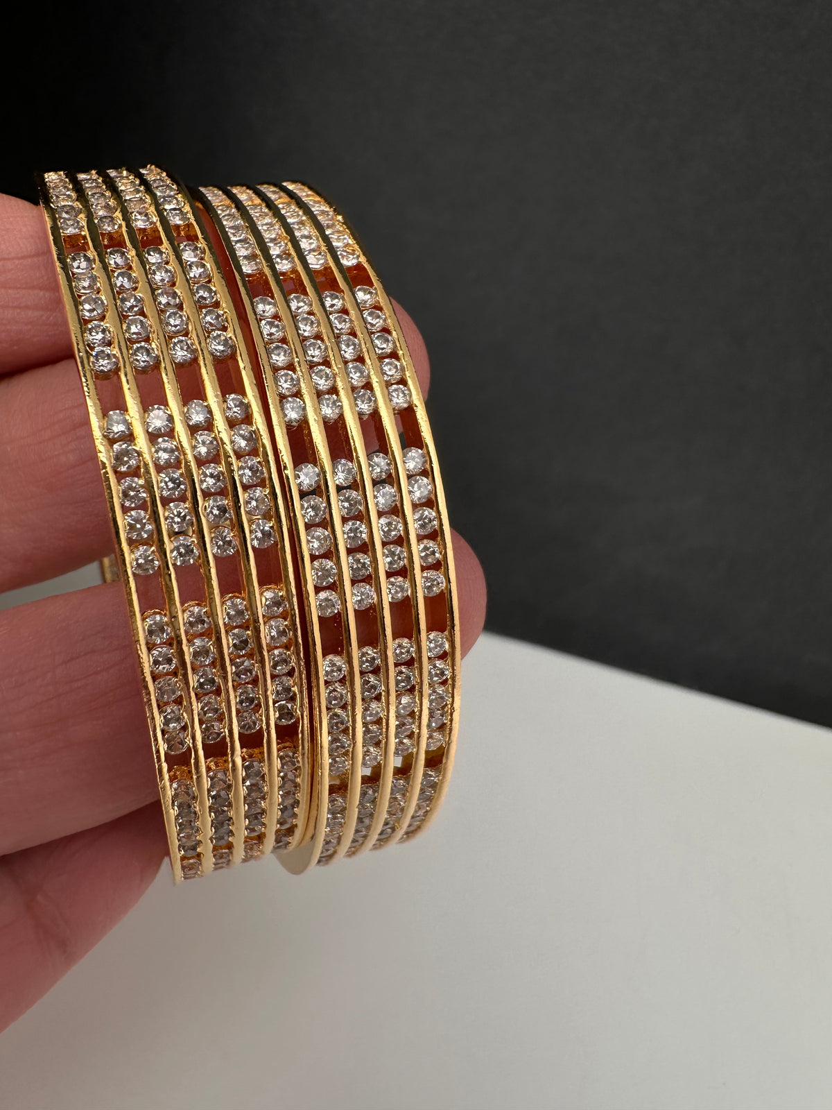 AD Gold Bangles - 2.8
