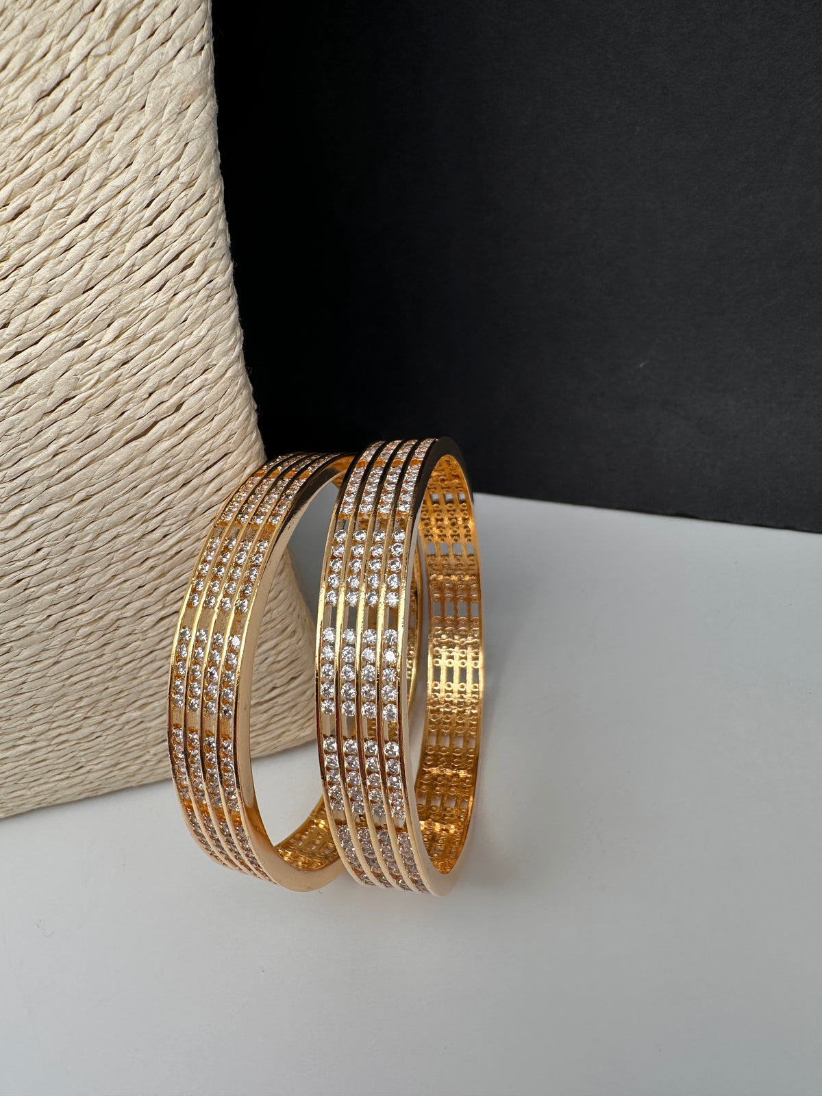 AD Gold Bangles - 2.8