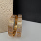 AD Gold Bangles - 2.8