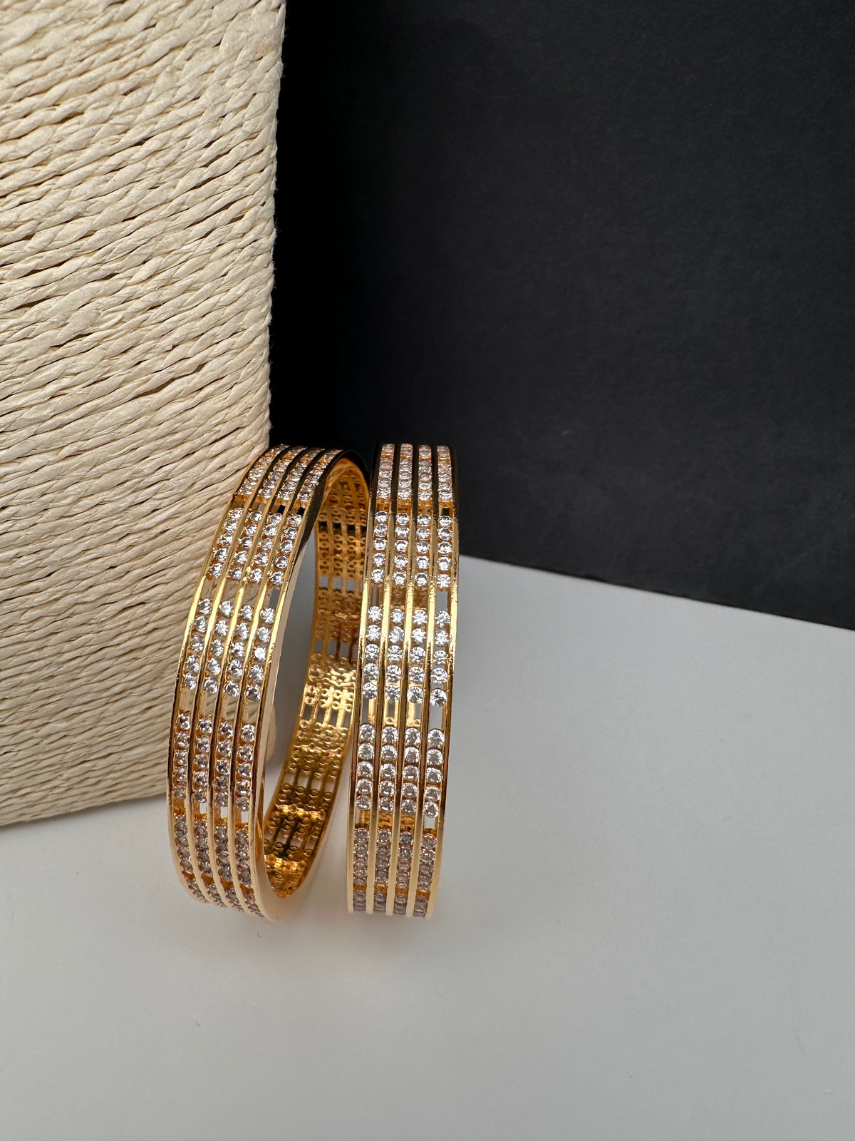 AD Gold Bangles - 2.8