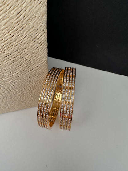 AD Gold Bangles - 2.8