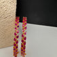 Ruby Red Sleek Openable Bangles - 2.8