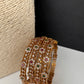Matte CZ Red Green Bangles - BN000561