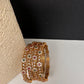 Matte CZ Red Green Bangles - BN000561