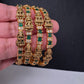 Goddess Lakshmi CZ Green Bangles - BN000562