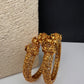 Matte Pattern Openable Kada Bangles - Pair - BN000565