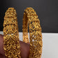 Matte Pattern Openable Kada Bangles - Pair - BN000565