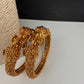 Matte Pattern Openable Kada Bangles - Pair - BN000565