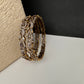 Peacock CZ Purple Victorian Sleek Bangles - Pair - BN000569