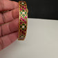 Multicolor Jadau Kundan Openable Single Bangle - size 2.6