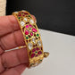 Multicolor Jadau Kundan Openable Single Bangle - size 2.6