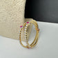 Sleek Ruby AD Bangles - 2.8