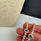 Sleek Emerlad AD Bangles - 2.8
