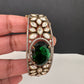 Moissanite Kundan openable victorian finish color beads bracelet - Green