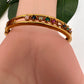 Matte CZ Multi Stone Openable Bracelet Kada