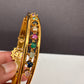 Matte CZ Multi Stone Openable Bracelet Kada